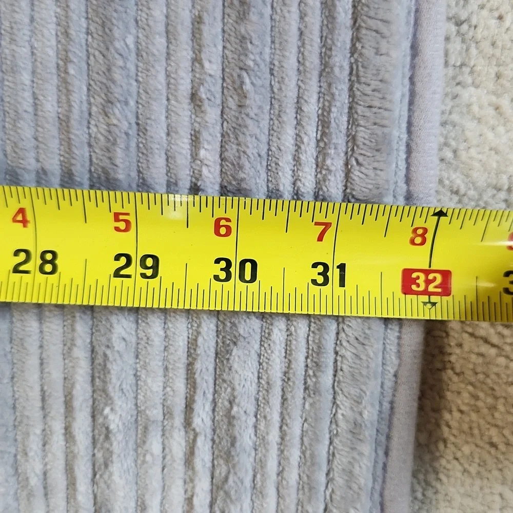 Grey Soft Bathroom Striped Mat -OS